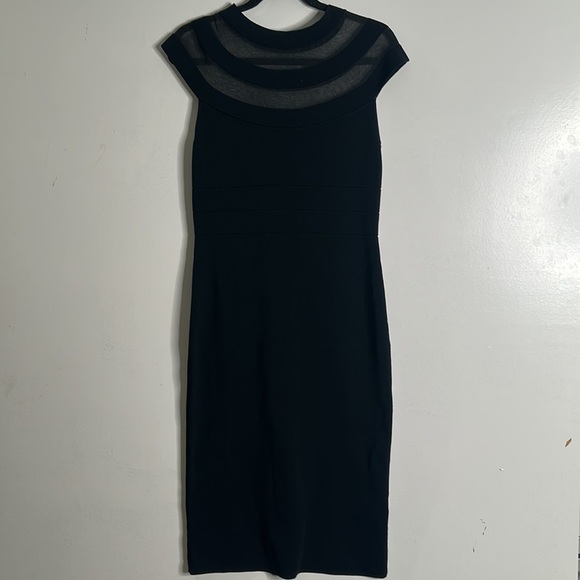Eliza j black midi dress size large - Picture 4 of 11